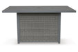 Palazzo Gray Outdoor Bar Table with Fire Pit - P520-665 - Vega Furniture