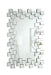 Pamela Silver Frameless Wall Mirror with Staggered Tiles - 901838 - Vega Furniture