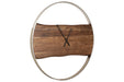 Panchali Brown/Silver Finish Wall Clock - A8010198 - Vega Furniture