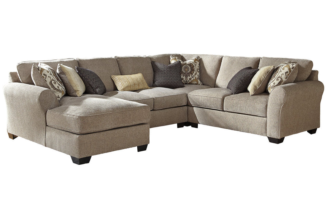 Pantomine Driftwood 4-Piece LAF Sectional - SET | 3912216 | 3912234 | 3912277 | 3912256 | 3912208 - Vega Furniture