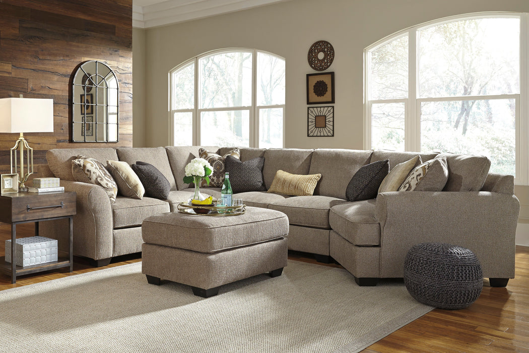 Pantomine Driftwood 4-Piece RAF Cuddler Sectional - SET | 3912275 | 3912234 | 3912277 | 3912255 | 3912208 - Vega Furniture