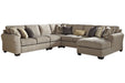 Pantomine Driftwood 5-Piece RAF Sectional - SET | 3912217 | 3912234 | 3912277 | 3912255 | 3912246 | 3912208 - Vega Furniture