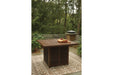 Paradise Trail Medium Brown Bar Table with Fire Pit - P750-665 - Vega Furniture