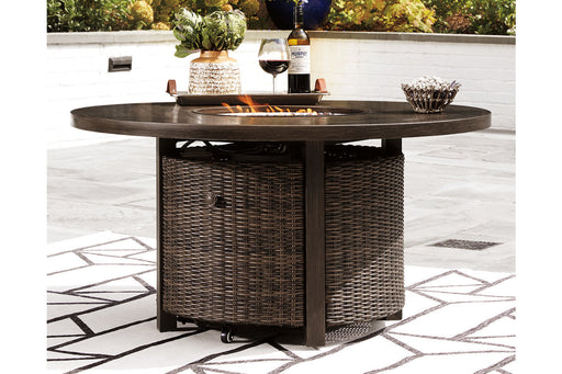 Paradise Trail Medium Brown Fire Pit Table - P750-776 - Vega Furniture