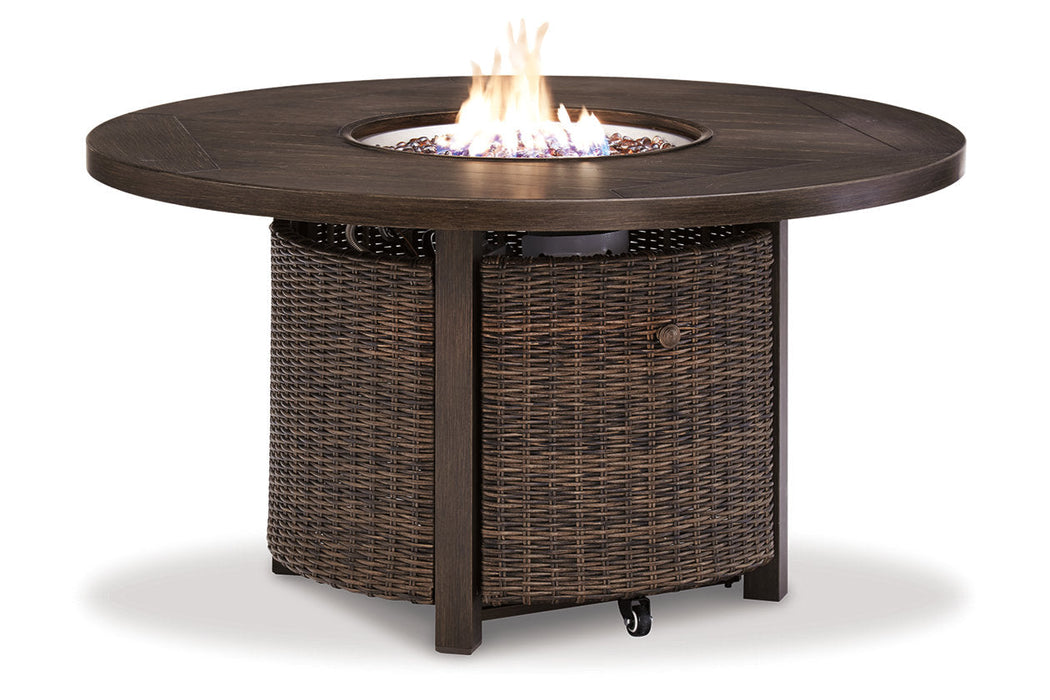 Paradise Trail Medium Brown Fire Pit Table - P750-776 - Vega Furniture