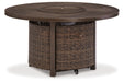 Paradise Trail Medium Brown Fire Pit Table - P750-776 - Vega Furniture