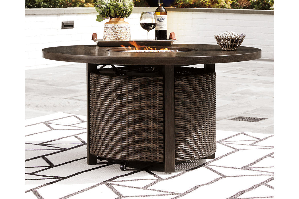 Paradise Trail Medium Brown Fire Pit Table - P750-776 - Vega Furniture