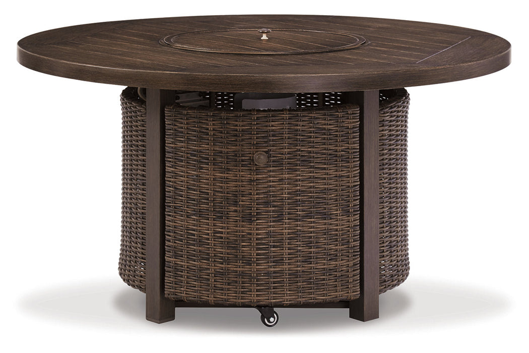 Paradise Trail Medium Brown Fire Pit Table - P750-776 - Vega Furniture