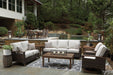 Paradise Trail Medium Brown Sofa with Cushion - P750-838 - Vega Furniture