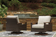 Paradise Trail Medium Brown Swivel Lounge Chair, Set of 2 - P750-821 - Vega Furniture