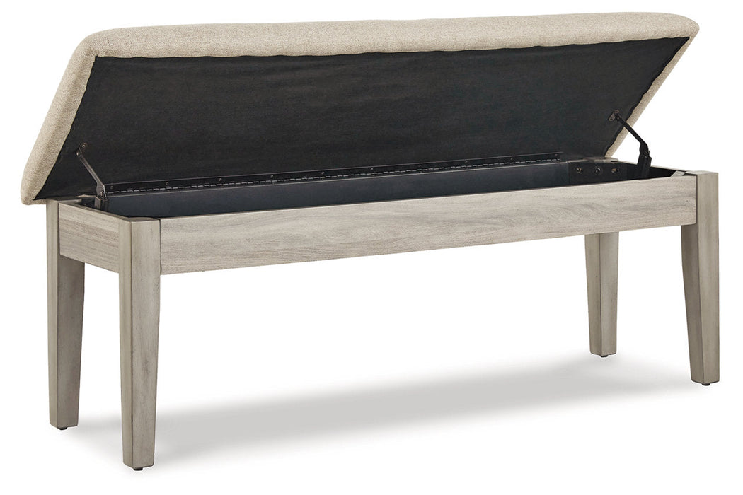 Parellen Beige/Gray 48" Bench - D291-00 - Vega Furniture
