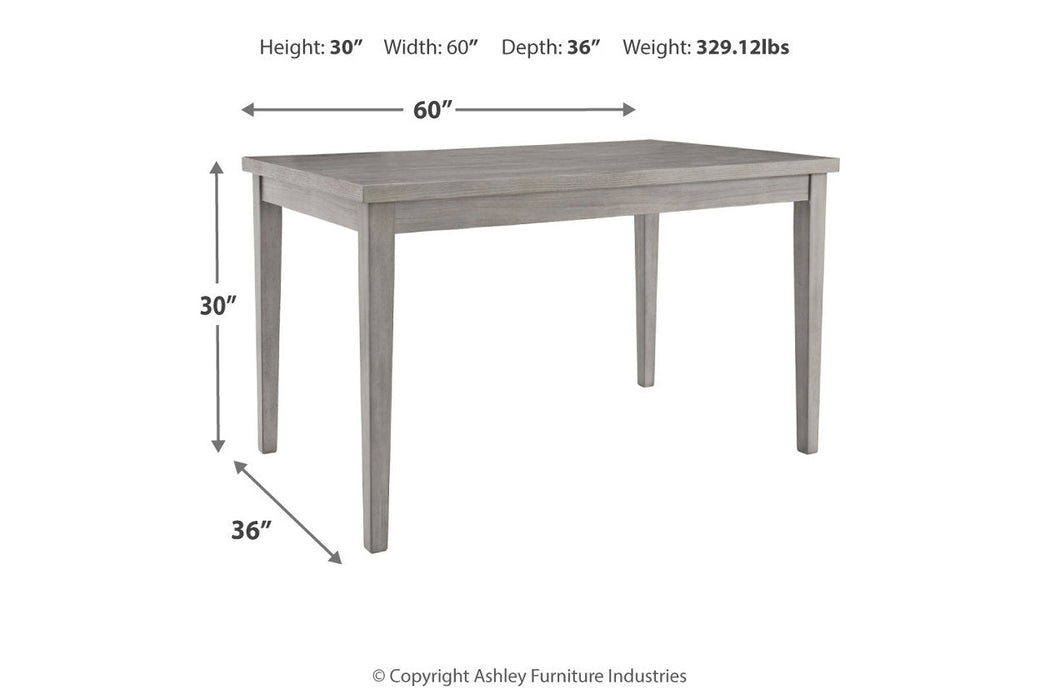 Parellen Gray Dining Table - D291-25 - Vega Furniture