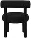 Parlor Black Boucle Fabric Accent Chair - 574Black - Vega Furniture