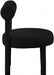 Parlor Black Boucle Fabric Accent Chair - 574Black - Vega Furniture