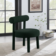 Parlor Green Boucle Fabric Accent Chair - 574Green - Vega Furniture