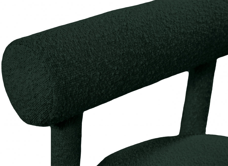 Parlor Green Boucle Fabric Accent Chair - 574Green - Vega Furniture