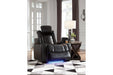 Party Time Midnight Power Recliner - 3700313 - Vega Furniture