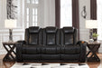 Party Time Midnight Power Reclining Sofa - 3700315 - Vega Furniture