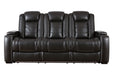 Party Time Midnight Power Reclining Sofa - 3700315 - Vega Furniture