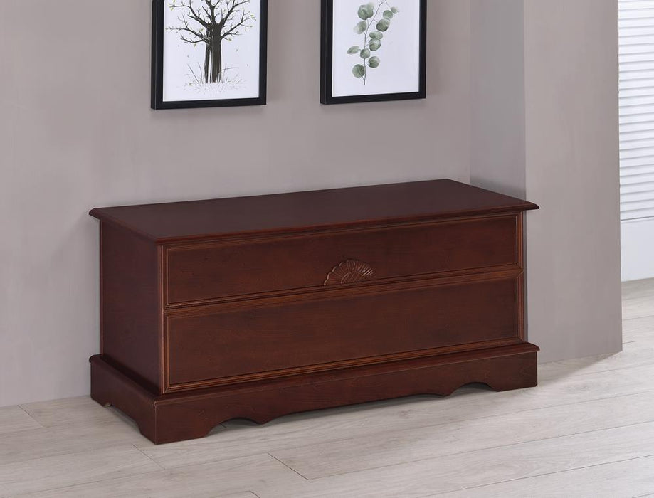 Paula Warm Brown Rectangular Cedar Chest - 4694 - Vega Furniture