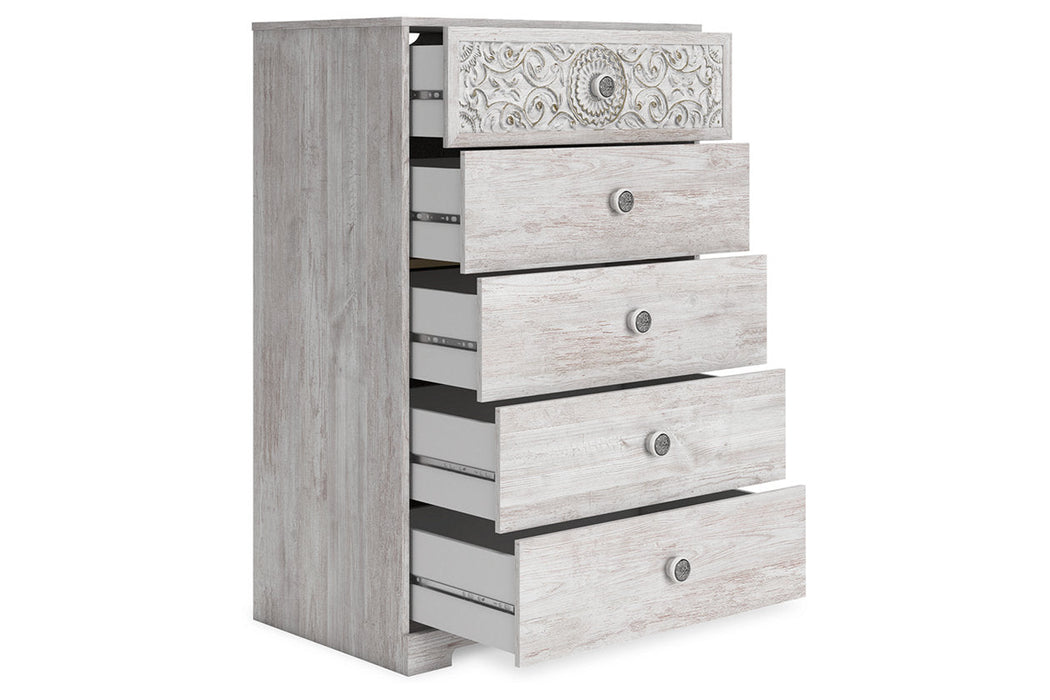 Paxberry Whitewash Chest of Drawers - EB1811-245 - Vega Furniture