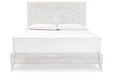 Paxberry Whitewash King Panel Bed - SET | B181-56 | B181-58 - Vega Furniture