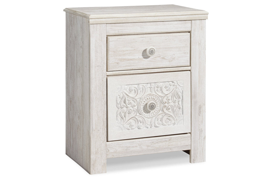 Paxberry Whitewash Nightstand - B181-92 - Vega Furniture