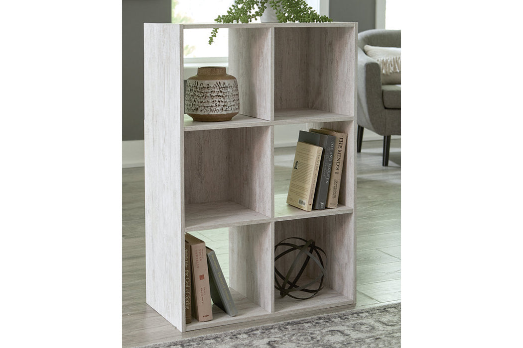 Paxberry Whitewash Six Cube Organizer - EA1811-3X2 - Vega Furniture