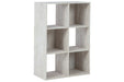 Paxberry Whitewash Six Cube Organizer - EA1811-3X2 - Vega Furniture