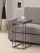 Pedro Weathered Gray/Black Expandable Top Accent Table - 902864 - Vega Furniture