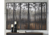 Philyra Black/Orange/Silver Wall Art - A8000253 - Vega Furniture