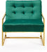 Pierre Green Velvet Accent Chair - 523Green - Vega Furniture