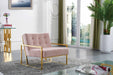 Pierre Pink Velvet Accent Chair - 523Pink - Vega Furniture