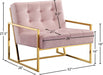 Pierre Pink Velvet Accent Chair - 523Pink - Vega Furniture