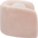 Pink Kali Faux Shearling Teddy Fabric Chair - 186Pink-C - Vega Furniture