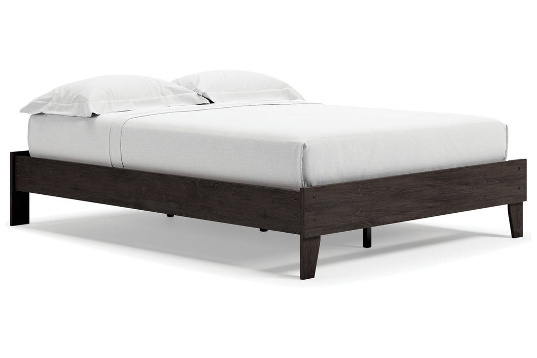 Piperton Black Queen Platform Bed - EB5514-113 - Vega Furniture