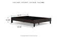 Piperton Black Queen Platform Bed - EB5514-113 - Vega Furniture