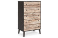 Piperton Two-tone Brown/Black Chest of Drawers - EB5514-245 - Vega Furniture