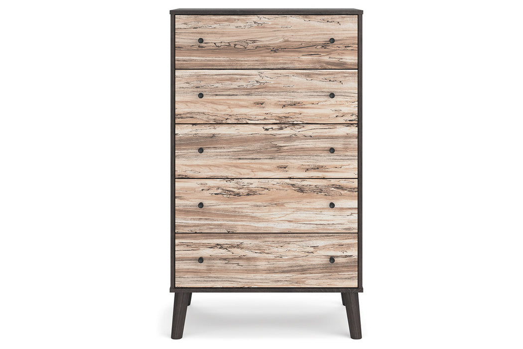 Piperton Two-tone Brown/Black Chest of Drawers - EB5514-245 - Vega Furniture