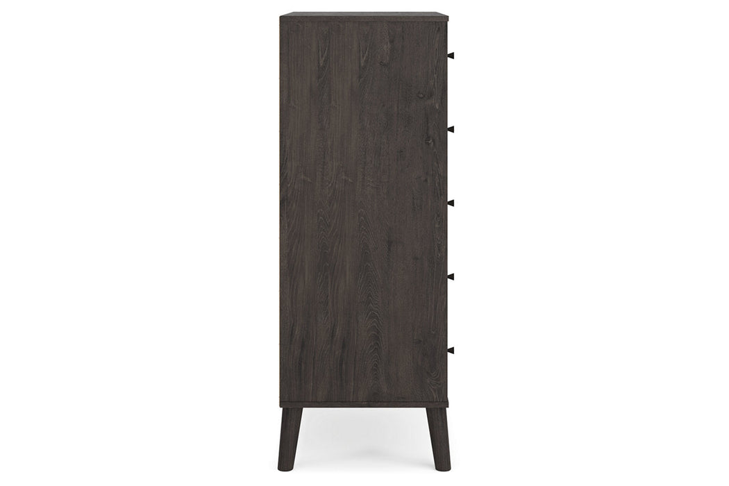 Piperton Two-tone Brown/Black Chest of Drawers - EB5514-245 - Vega Furniture