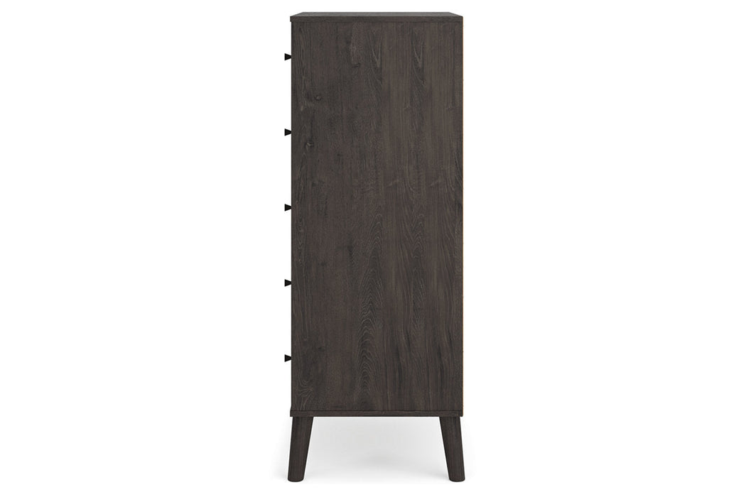 Piperton Two-tone Brown/Black Chest of Drawers - EB5514-245 - Vega Furniture