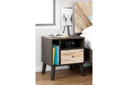 Piperton Two-tone Brown/Black Nightstand - EB5514-291 - Vega Furniture