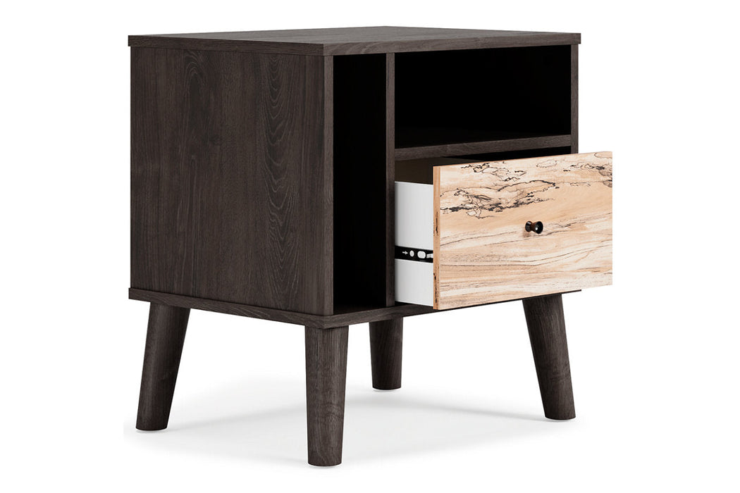 Piperton Two-tone Brown/Black Nightstand - EB5514-291 - Vega Furniture