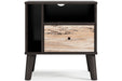 Piperton Two-tone Brown/Black Nightstand - EB5514-291 - Vega Furniture