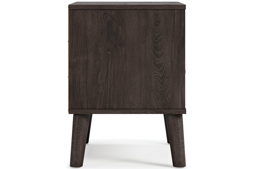 Piperton Two-tone Brown/Black Nightstand - EB5514-291 - Vega Furniture