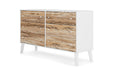 Piperton Two-tone Brown/White Dresser - EB1221-231 - Vega Furniture