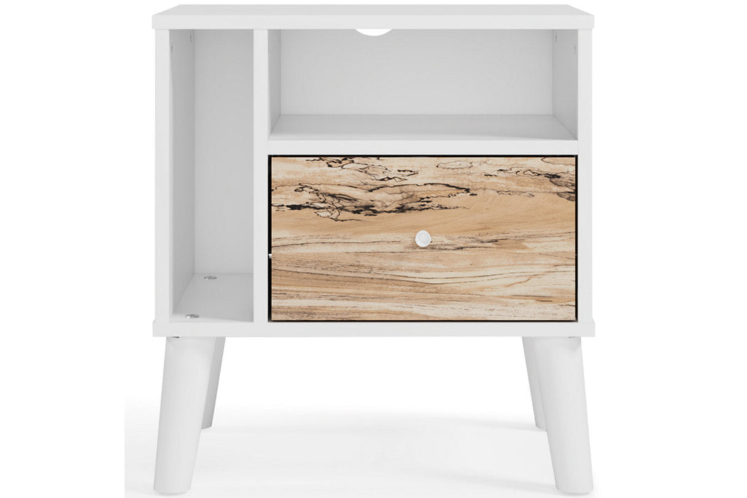 Piperton Two-tone Brown/White Nightstand - EB1221-291 - Vega Furniture