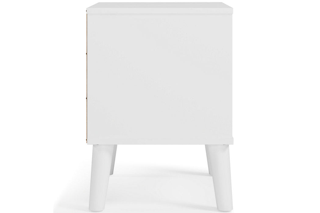 Piperton Two-tone Brown/White Nightstand - EB1221-291 - Vega Furniture