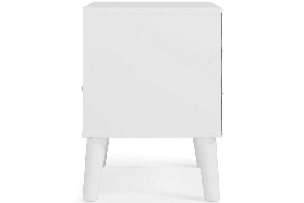 Piperton Two-tone Brown/White Nightstand - EB1221-291 - Vega Furniture