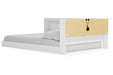 Piperton White Full Bookcase Storage Bed - SET | EB1221-165 | EB1221-182 - Vega Furniture